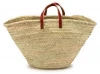 Traditional French Style Market Shopping Basket Natural