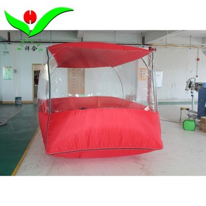 Transparent hail-proof cold-proof car capsule inflatable car cover