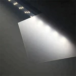 Transparent high transmittance light diffusing polycarbonate film  for LED light