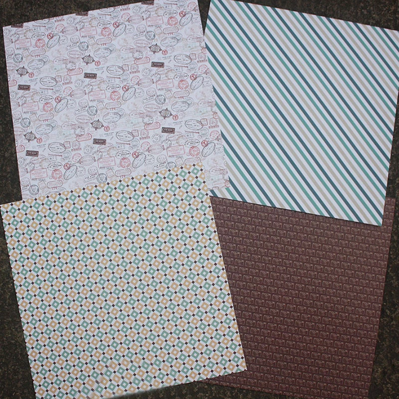 Travel Theme Scrapbook Pattern Paper Pack for Diy Decorative Supplies
