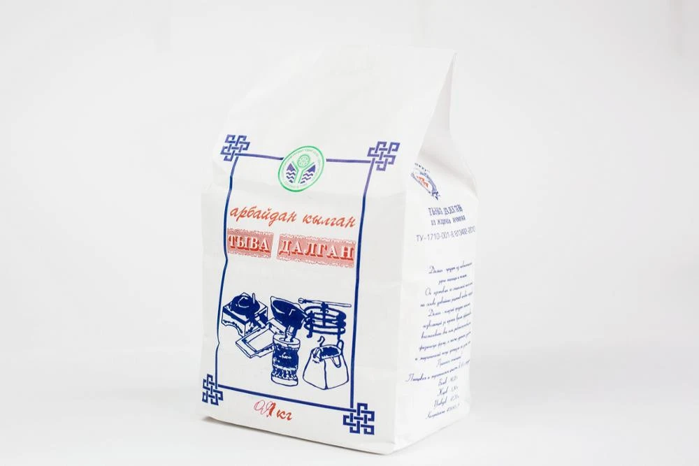 Tuvinian national product fried barley flour