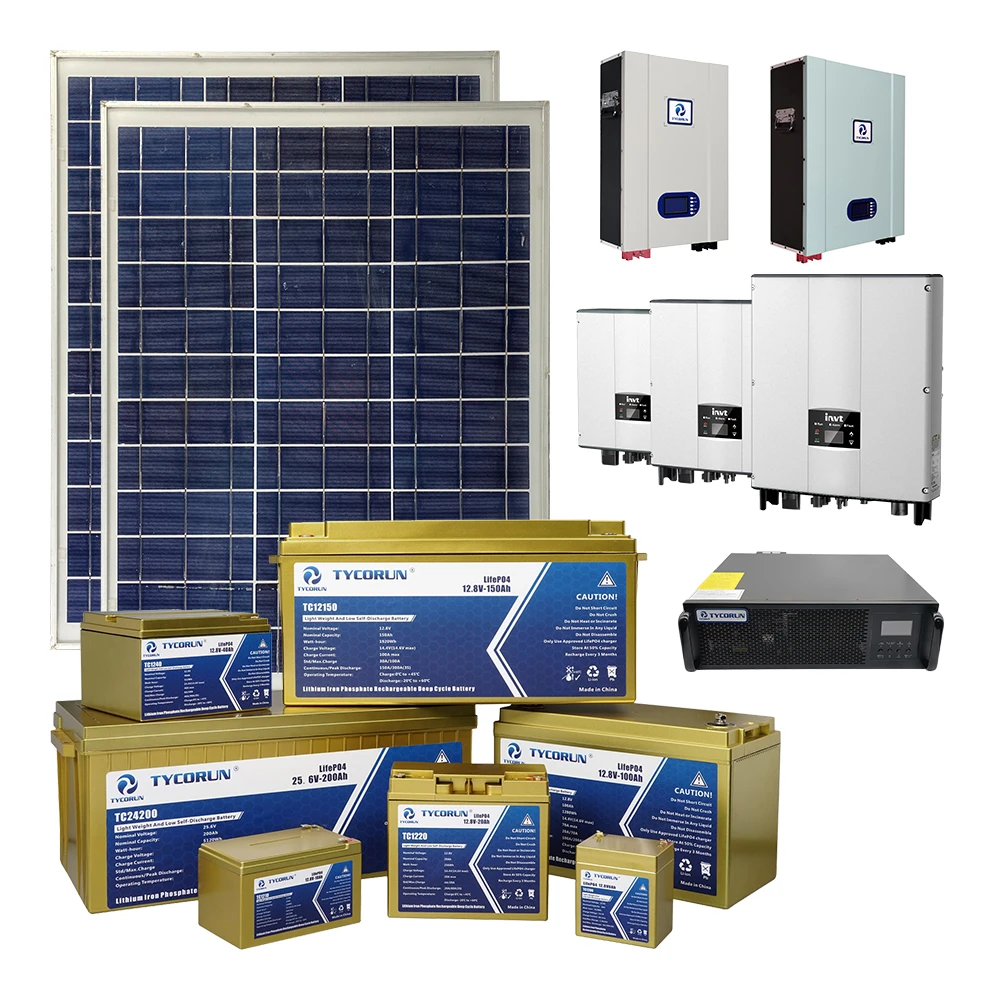 Tycorun solar energy panel power wall lifepo4 battery inverter 5kw solar system price cheap complete home solar power system
