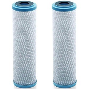 Universal 10 Inch KDF 55/Activated Carbon Alkaline Water Filter Cartridge- 2 Pack- Wholesale Pricing- Made in USA- Ready to Ship