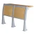 Import University school classroom Aluminium Alloy legs desk and chair XY-916 from China