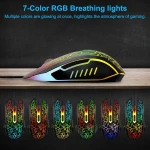 usb luminous colorful light transmission colorful wired gaming mouse