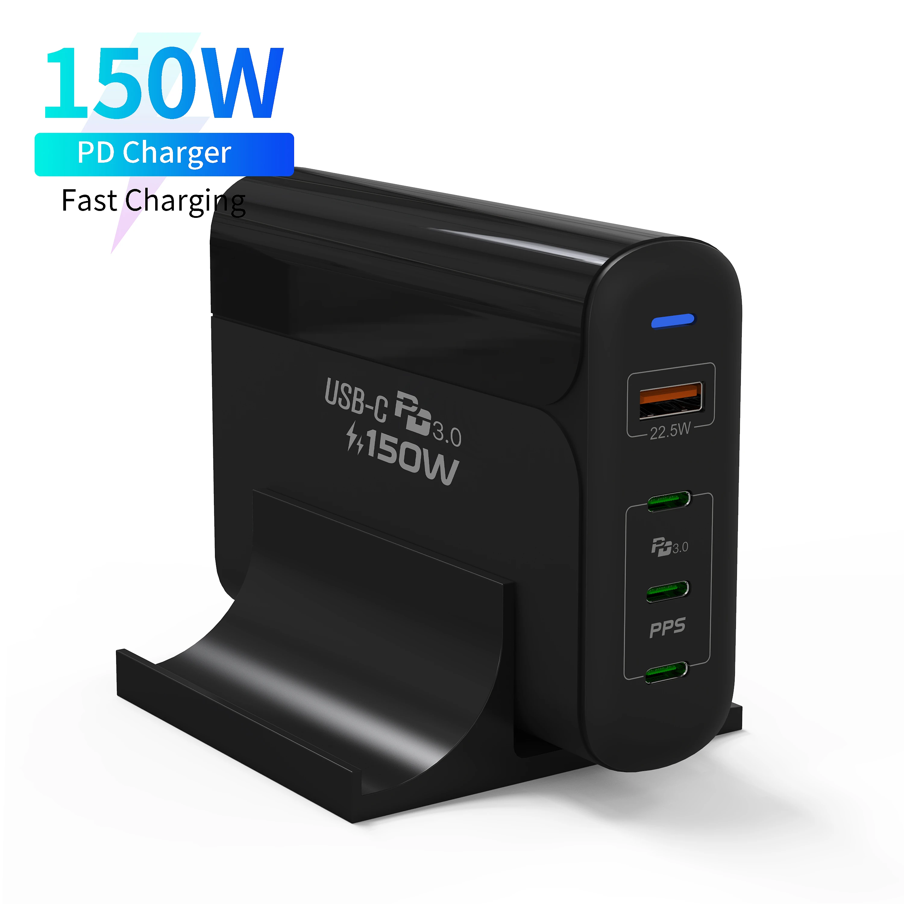 USB Type C Laptop Charger Power Adapter,120W 5 Port USB Wall Charger with 18W & 60W Type C Power Delivery PD Charger and QC 4.0