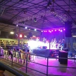 used aluminum truss  display with  hoist riser
