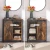 VASAGLE Home Furniture Online Living Room Kitchen Industrial Style Sliding Door Multipurpose Storage Cabinet Sideboard