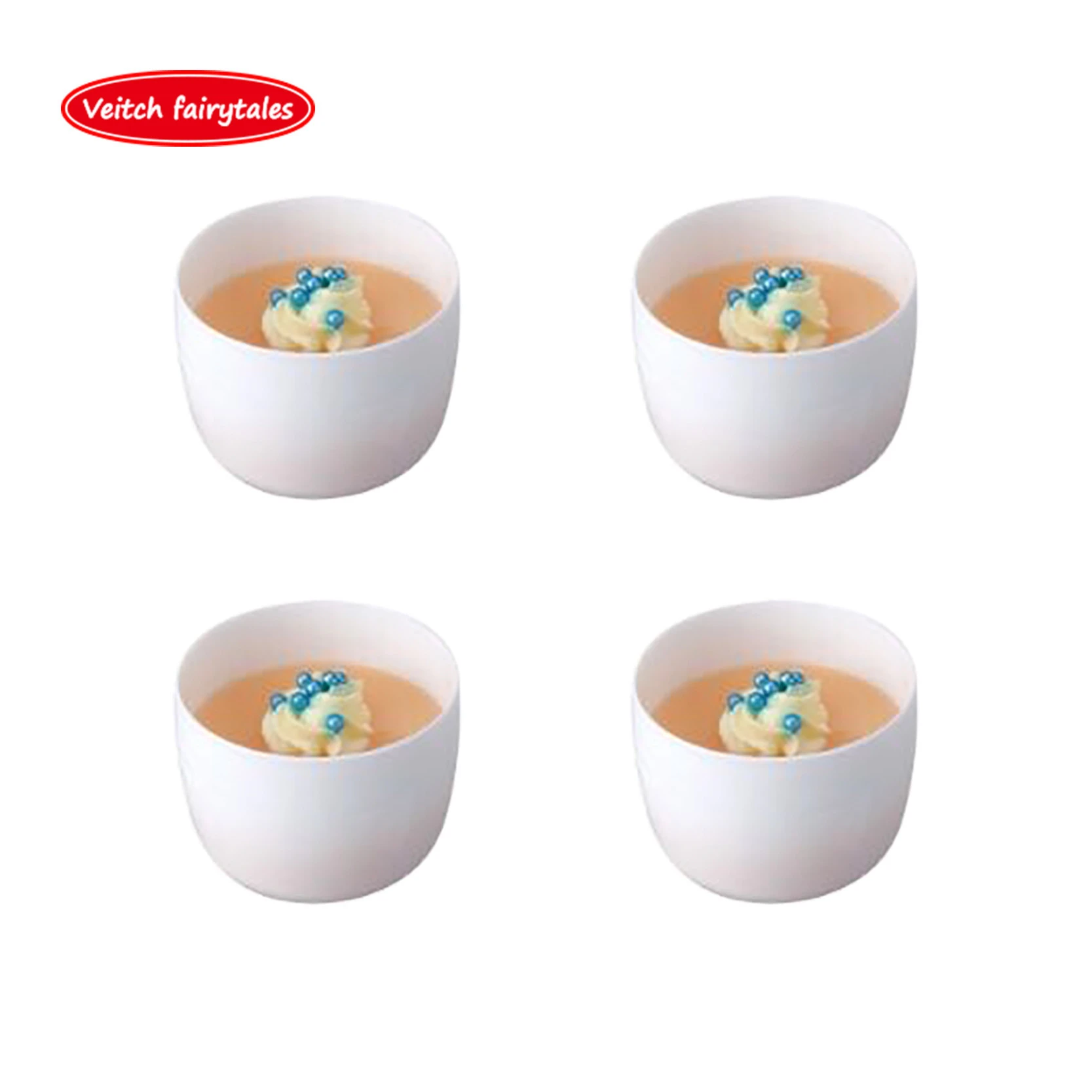 Veitch Fairytales Children Pretend Play Food Cooking Game White Plastic Cup Kitchen Toy Accessories