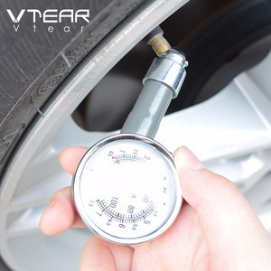 Vtear universal car tire air pressure gauge auto metal tester high precision manometer accessories trunk diagnostic car-styling