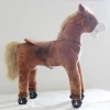 Walking Animal Ride Toy Horse Kids Stuffed Mechanical Horse Ride with Wheels for Sale