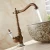 Import WANFAN Brass Basin Mixer Tap 9210F Single Handle Deck Mount Antique Wash Basin Faucet from China