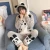 Import Warm plush flannel pajamas thick cartoon hooded suit home casual wear woman pajamas from China