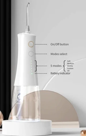 Water Flosser with type-c Charging and Anti-Leakage Design, Rechargeable Cordless Oral Irrigator, High-Pressure Water Flosser