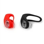 waterproof silicone bicycle light Mini LED lamps Bike light Headlight lamp