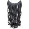 wave Halo synthetic hair extension,  fish line hair synthetic hairpieces