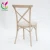 Wedding aluminum antique cross back wood imitated restaurant dining chair used