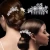 Wedding Elegant Five-Petal Crystal Hair Ornaments Flashing Crystal Pearl Bride Hair Comb Bridal Hair Accessories