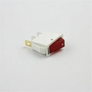 White shell 2position red head boat switch 10a 250v rocker switch 3pins