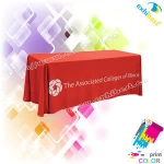Wholesale 100% Polyester Customized Logo Printed Promotional Table Cloth