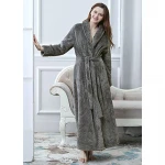 Wholesale 100 Polyester robe femme sexy sleepwear Lady Bathrobes Nightwear For waffle bathrobe