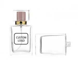 Wholesale 30ML 50ML 100ML Clear Glass Perfume Bottle Refillable Glass Spray Perfume Bottle