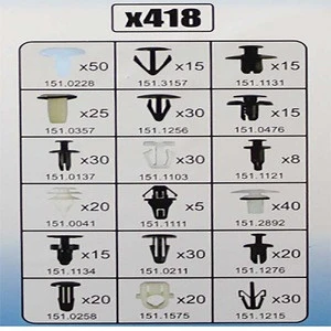 Wholesale 418Pc Automotive Plastic Clips Fixings And Fasteners For Car
