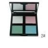 Wholesale 4colors makeup palette pearlescent eyeshadow high pigment no logo shimmer eye shadow make up