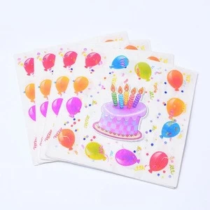 Wholesale Birthday Party Tissue Paper Towel Birthday Party Supplies For Birthday Wedding Graduation Baby Shower Events
