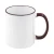Import Wholesale Blanks Product personalized ceramic coffee mug 11oz Sublimation Mug with Black Rim & Handle from China