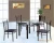 Import Wholesale Cheap Modern Glass 4 Seater Dinning Table Dining Room Set/Discount Dining Table Sets from China