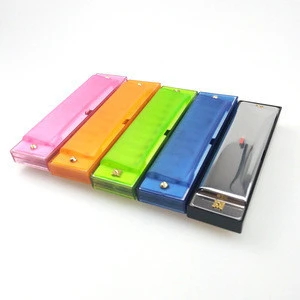 Wholesale Children Education Musical Plastic wind Instruments harmonica 10 holes Mini  Four Color Professional Harmonica