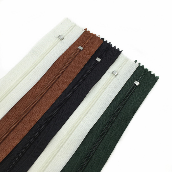 wholesale China factory Price Eco-friendly Fabric Zipper Nylon Zip Back Pants Trousers Small Bag Nylon Zip for Garment