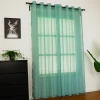 Wholesale Classic Living Room Window Faux Linen Ready Made Sheer Curtain And Drapes From China