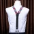 Import Wholesale Clips Elastic Braces Custom Leather Men Suspenders and Bow Tie Set from China