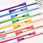 Wholesale colorful dual tip art marker 12/24/36 colors oil based paint marker pen set