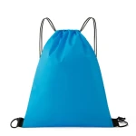 Wholesale Custom Logo Polyester Nylon Drawstring Backpack Bulk Hiking Sport Gym Yoga String Promotional Bags