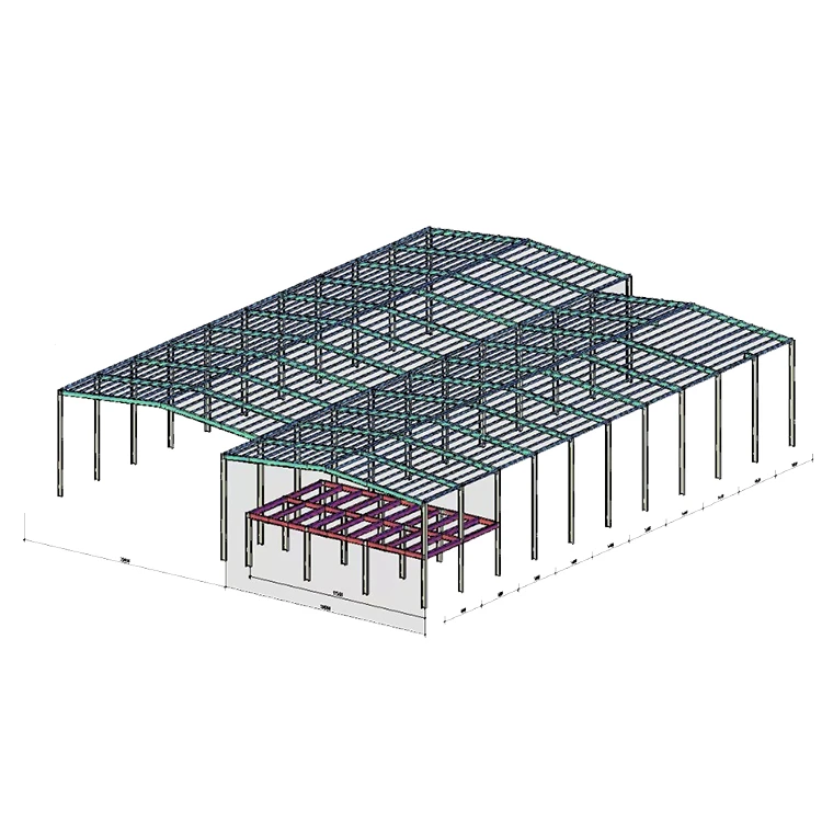Wholesale Customized Industrial steel structures frame house prefab house shed design villa warehouse workshop manufactures