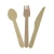 Import Wholesale Cutlery Set Party Supply Disposable Flatware Biodegradable Wooden Dinner Knife Spoons Forks from China