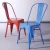 Import Wholesale dining room furniture full Industrial style metal chairs stackable vintage full metal dining chair from China