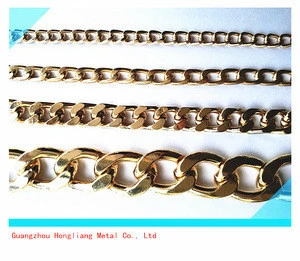 Wholesale DIY Decorative Gold/ Silver Twisted Grinding Metal Link Chain