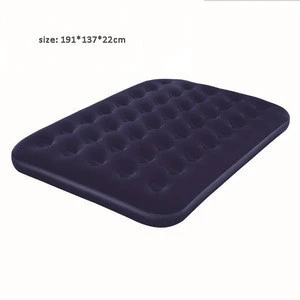 Wholesale flocking inflatable air mattress with built in pump outdoor camping moisture-proof bestway air bed mattress inflatable