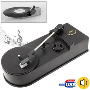 Wholesale Free Sample Dropshipping USB Mini Phonograph Turntable Vinyl Turntables Audio Player