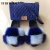 Import Wholesale fur slides sandals soft fox and racoon fur slippers women from China