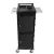 Import Wholesale hair Salon Furniture Lockable black Barber Trolley With Wheels  salon trolley from China