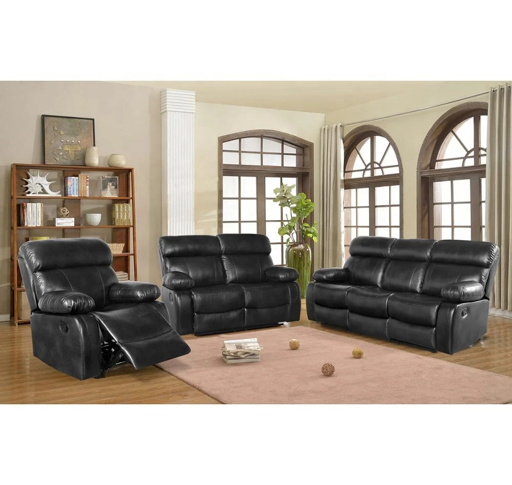 Wholesale High Quality Couch Living Room Sofa Furniture Leather 3+2+1 Sectional Recliner Sofa Set