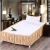 Import wholesale hot sale hotel good quality decorative pleated quilted fitted bed skirt from China