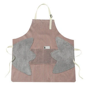Wholesale Household washable waterproof apron for women fashionable and lovely waist kitchen cooking oil proof aprons