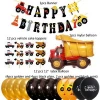 Wholesale Kids Truck Birthday Supplies Construction Birthday Party Tableware Decorations