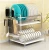 Import Wholesale kitchen three-tier luxury high capacity dish rack with drip tray from China